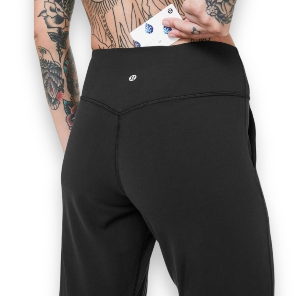 Lululemon Align Jogger *28" Leggings cut short to 19.5”Pockets Black W5BPXS Sz 4